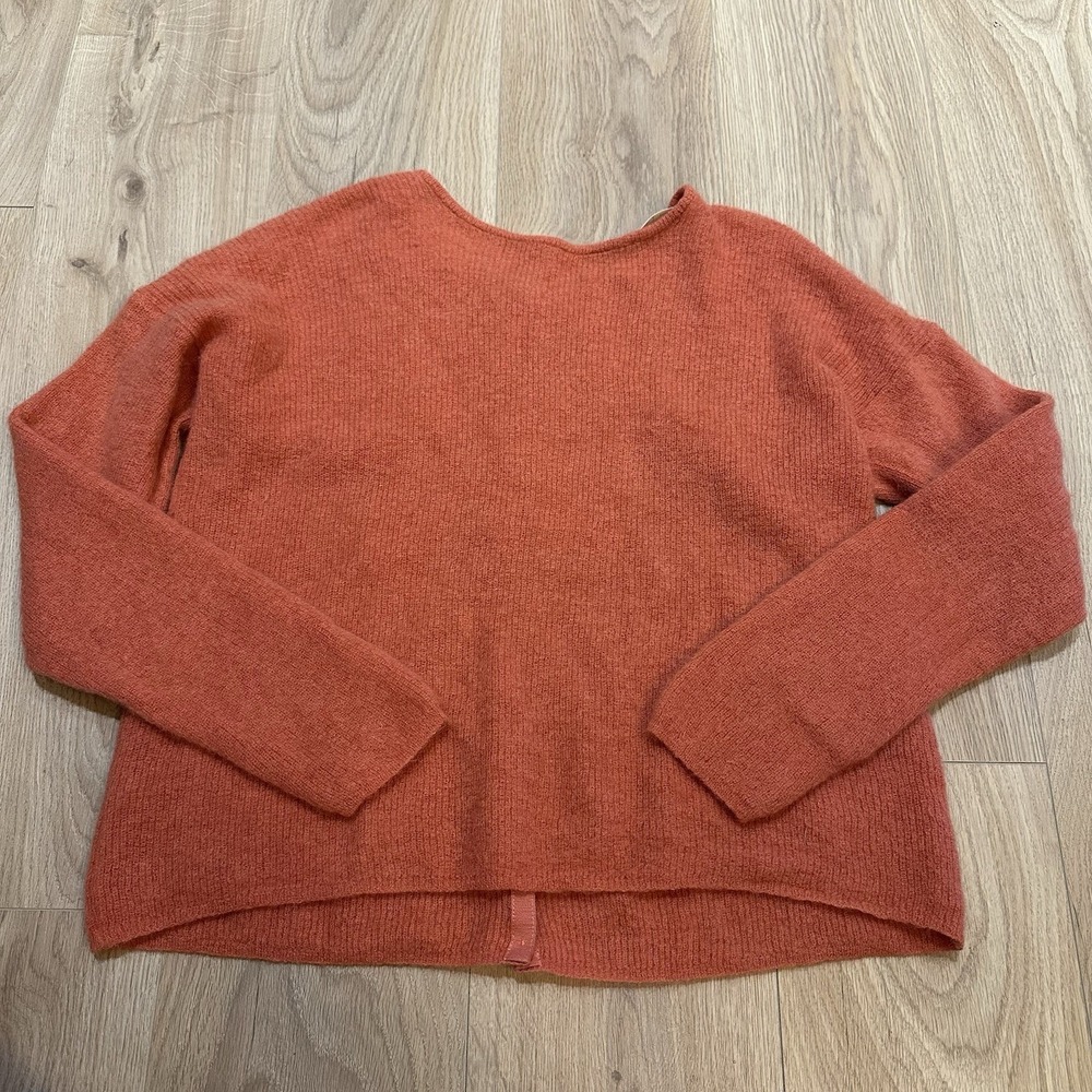 Sezane Gaspard Cardigan Size XXL Coral Mohair Alpaca Blend Sweater Button Up - Picture 8 of 8